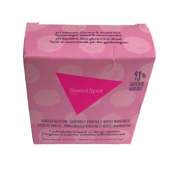 SweetSpot Travel Wipes Packet Box of 7 NIB New Skincare - Picture 4 of 10